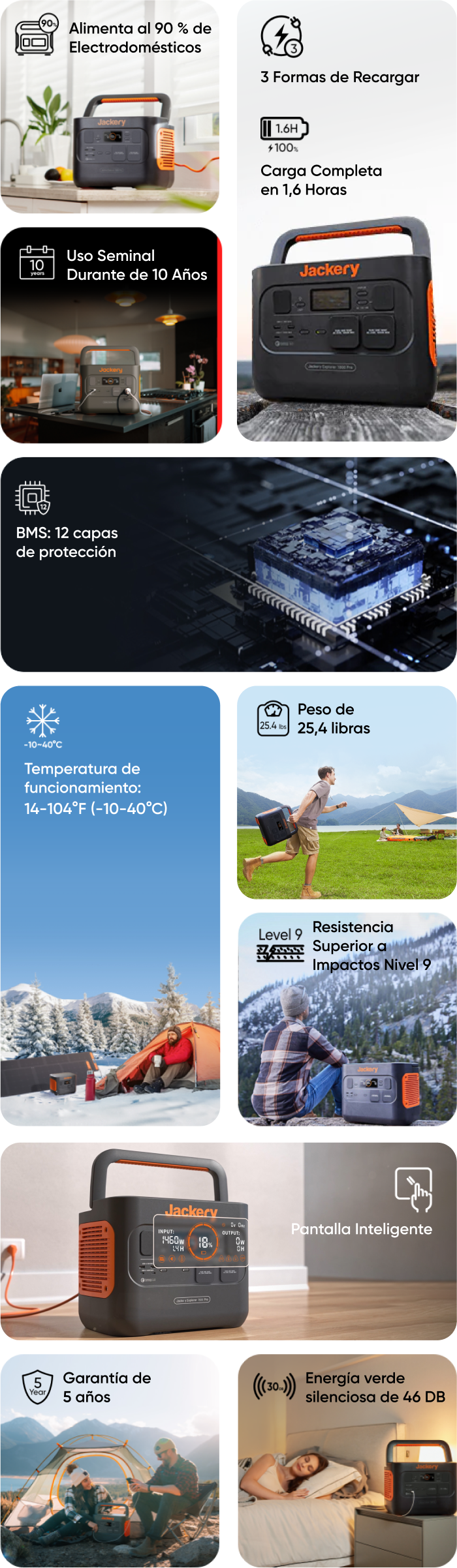 Jackery Explorer 1000 Pro Estación de energía portátil